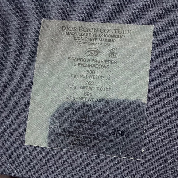 Dior ECRIN COUTURE iconic eye makeup Eyeshadow Palette with pouch, 3 Dior sample - Picture 12 of 12